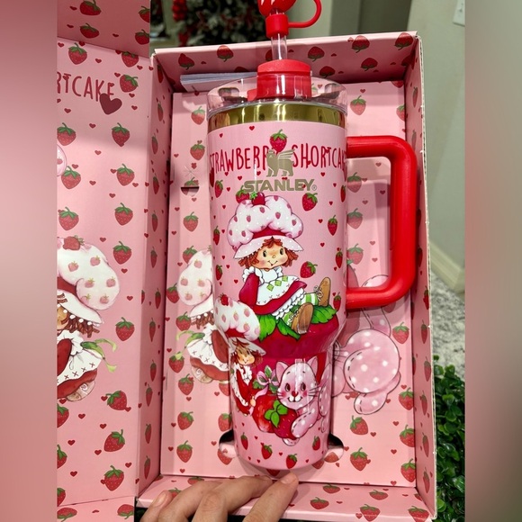 Stanley Pink Strawberry Shortcake Tumbler - Picture 2 of 3